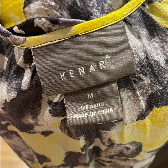 Kenar Floral Yellow and Black Blouse - Picture 9 of 9